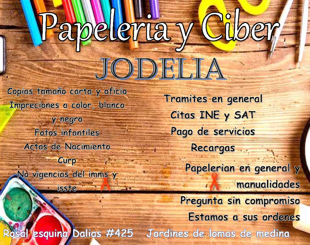 Ciber Papelería y más Jodelia